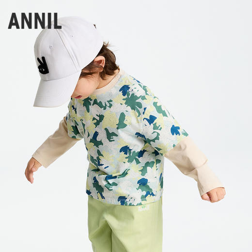 男童圆领长袖针织衫春季新款安奈儿童装实体店同款XB511538 商品图1