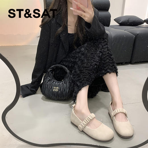 星期六法式气质圆头玛丽珍SSC111022D 商品图3