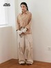 mostwantedlab彩虹/M2434071/格纹撞色双腰头工装休闲裤 商品缩略图2