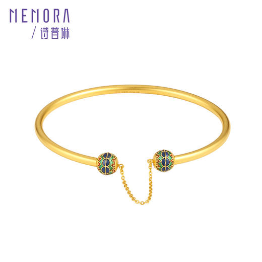 万花系列黄金手镯 足金百搭蝴蝶镯子女士礼物【按克计价黄金1】MEMORA诗普琳GW327001 商品图12