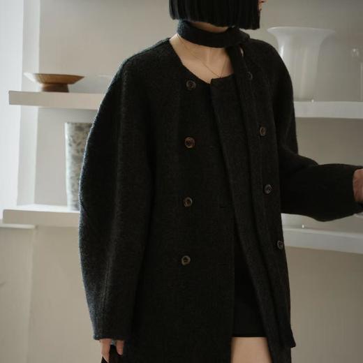 顺丰包邮42505洛诗琳法式气质圈圈苏丽绒大衣247623 商品图0