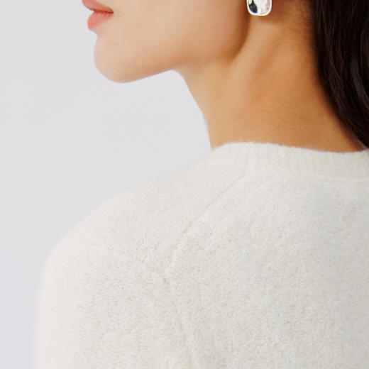 东黎 •山羊绒女士秋冬圈圈纱圆领开衫 4556 商品图8