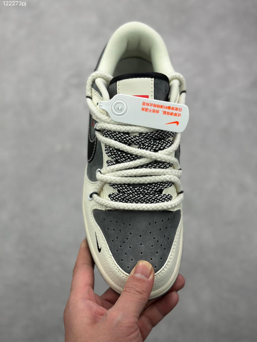 秋冬特惠💰390 Nike SB Dunk Low “SUP联名—绑带黑勾” 周年高端定制 低帮休闲板鞋 商品图1