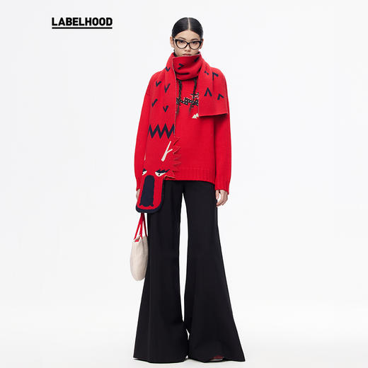 【THE FLOCKS × LABELHOOD】蕾虎联名设计感时尚龙纹刺绣针织包 商品图3