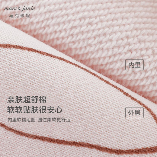 马克珍妮女童甜美兔子满印娃娃领卫衣儿童上衣2024秋装新款240939 商品图4