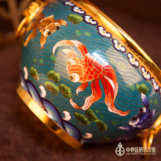 掐丝珐琅鱼藻纹缸 商品图4
