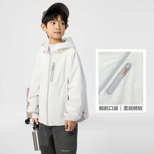 巴拉巴拉童装儿童外套大童男童上衣春装户外连帽便服印花时尚百搭 商品图3