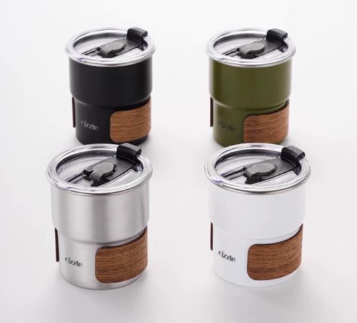 cizzle喜时【乐游】户外露营咖啡杯300ml（白色/绿色/黑色/原色） 商品图0