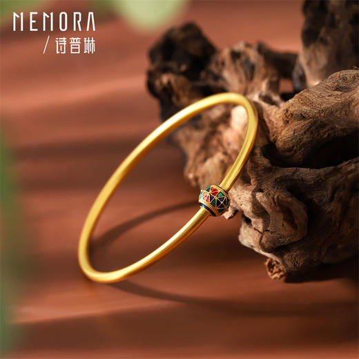 万花系列黄金手镯 足金百搭蝴蝶镯子女士礼物【按克计价黄金1】MEMORA诗普琳GW327001 商品图6