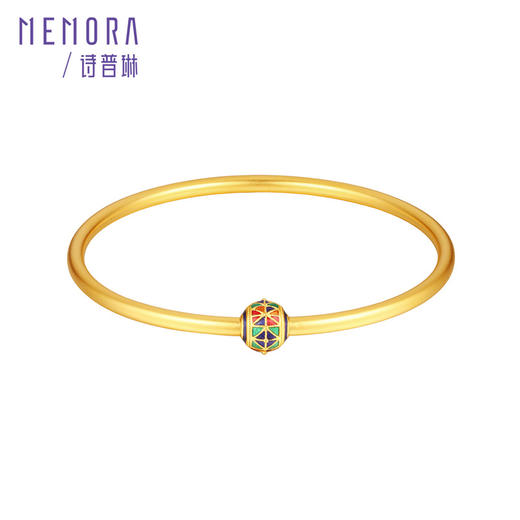 万花系列黄金手镯 足金百搭蝴蝶镯子女士礼物【按克计价黄金1】MEMORA诗普琳GW327001 商品图11