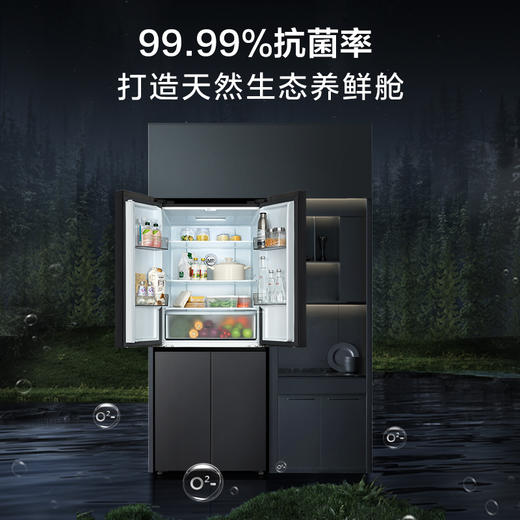 TCL 405升十字对开四开门智慧变温养鲜冰箱双变频一级能效 33分贝低噪冰箱 R405T3-U（咨询客服送优惠大礼包） 商品图4