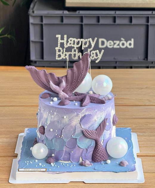 紫色美人鱼尾蛋糕 双鱼座 商品图0