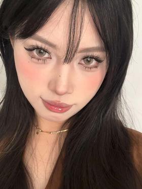 Boompop 日抛  烟感金棕 直径14.0mm着色13.0mm