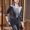 高大上金丝绒西服套装，韩版女神休闲职业装XZ8060 商品缩略图3