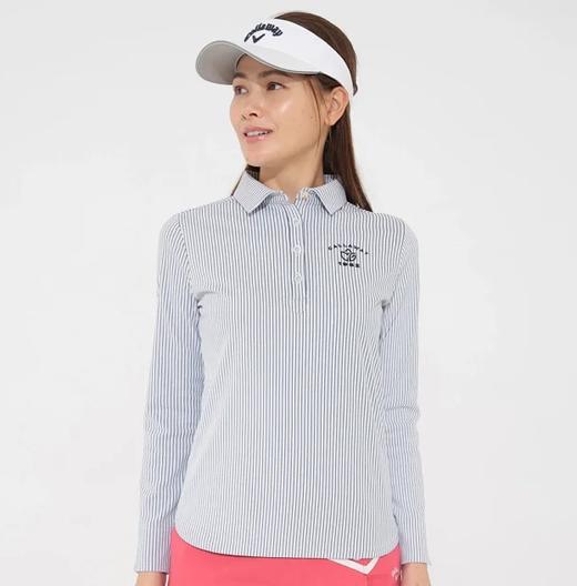 日本官网callaway竖条纹 速干 防晒 吸汗 女款竖条纹长袖秋款T恤 商品图9