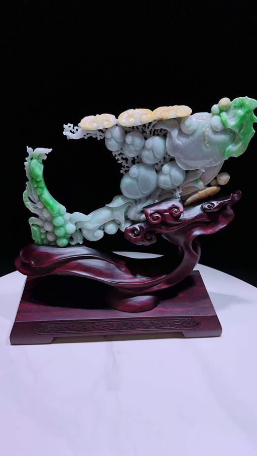 620787翡翠摆件【福寿 如意】 商品图5