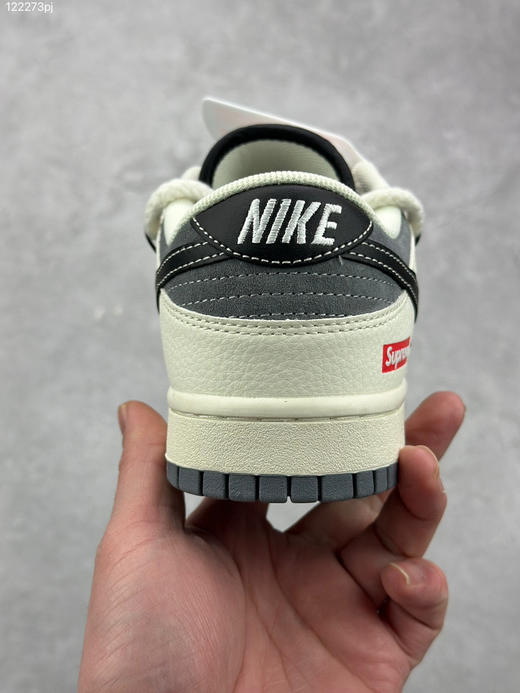 秋冬特惠💰390 Nike SB Dunk Low “SUP联名—绑带黑勾” 周年高端定制 低帮休闲板鞋 商品图7