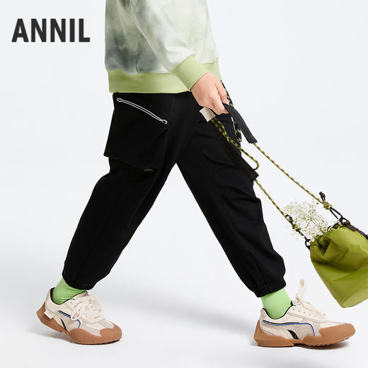 男童全腰针织单裤春季新款安奈儿童装实体店同款AB516523 商品图2