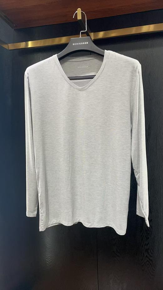 【进口超细莫代尔】（断码清仓，不退换）SCHIESSER德国舒雅铂雅男士高端进口超细莫代尔面料单件保暖上衣95/16333Q 商品图0