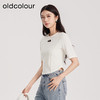 oldcolour春夏新品时尚气质鱼骨感中袖T恤女Q140212A1 商品缩略图2