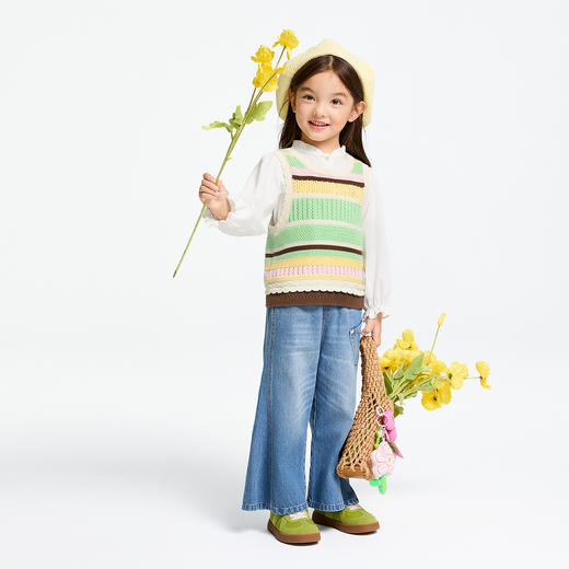 女童马夹春季新款安奈儿童装实体店同款XG512594 商品图3