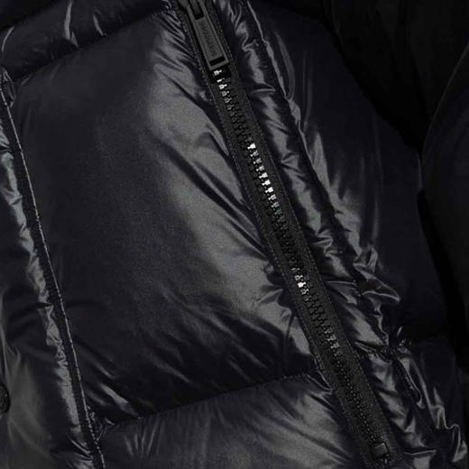 DSQUARED2 男士徽标绗缝连帽羽绒服 黑色 S79AM0062 S60518 900 商品图2