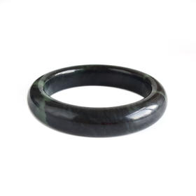 【天然正品】天然无纹裂油润度佳61号青花和田玉手镯031224NJM08 现售价：980(特价)