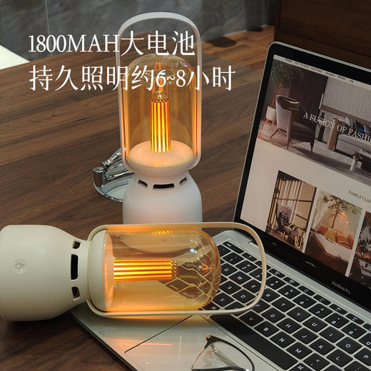 【氛围感神器  是音响也是温暖小夜灯】【央视特推品牌】塞尔兰斯夜灯蓝牙音响  复古露营灯设计  可提可挂可平放  三档亮度调节  360°全景环绕声  大电池持久照明~ 商品图4