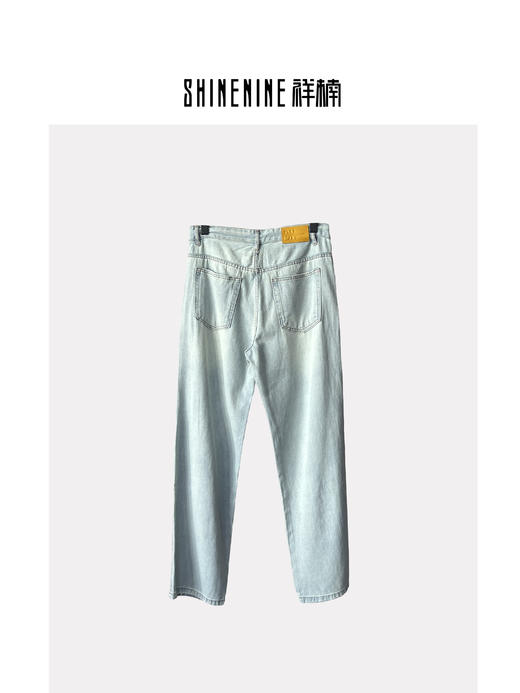 W339731599清新字母牛仔裤 商品图1