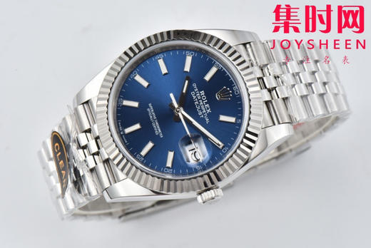 C厂劳力士日志型41mm 蓝色盘 3235机 五珠链 904L钢 男士腕表 商品图6