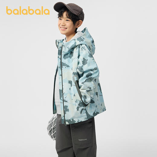 巴拉巴拉童装男童外套儿童软壳衣2025新款春上衣迷彩 商品图1