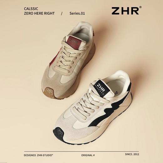 ZHR则则厚底老爹鞋女2025春季新款百搭ins休闲鞋透气弹软运动鞋女 商品图9