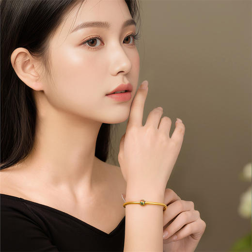 万花系列黄金手镯 足金百搭蝴蝶镯子女士礼物【按克计价黄金1】MEMORA诗普琳GW327001 商品图1