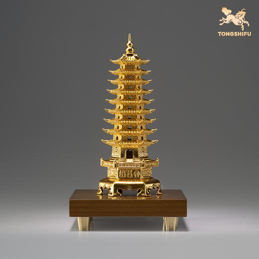 铜师傅《文昌塔》办公室书桌书房铜摆件 家居装饰工艺品 商品图1