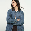 NEELLY纳俪商场同款春季新款牛仔宽松短外套女翻领撞色气质上衣N25012C01053 商品缩略图2