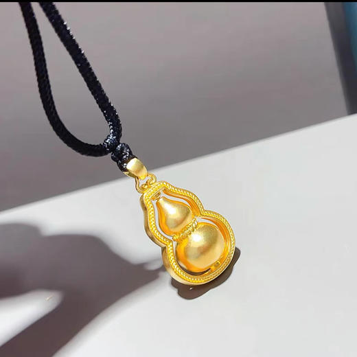 钻石豪门足金999葫芦吊坠女2025新款黄金福禄纯金葫芦挂件送女友 P 商品图1