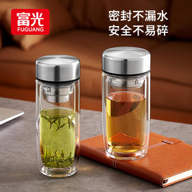 富光鹅蛋双层玻璃杯