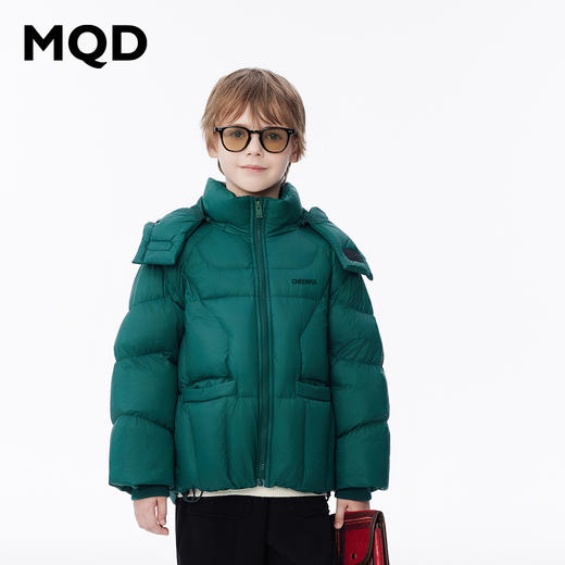 【秒1】【MQD】男童冬季柔软舒适工装休闲连帽羽绒服 商品图0