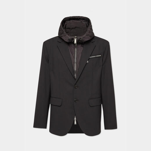 DSQUARED2 男士连帽西服外套 黑色 S74BN1265 S40320 900 商品图0