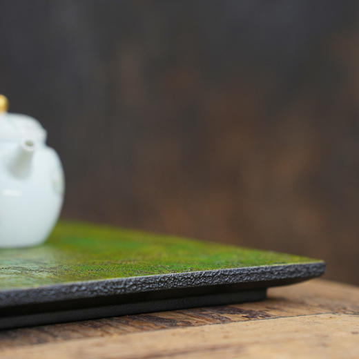 大漆长方干泡茶盘/电木大漆工艺小茶台家用托盘中式壶承功夫茶具 商品图3