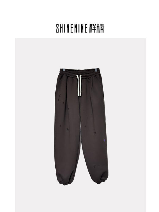 S339036167墨点束脚针织裤 商品图0