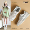 ZHR银色真皮德训鞋女2025春季新款时尚百搭休闲鞋透气软底休闲鞋 商品缩略图4