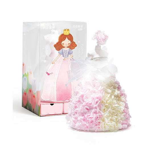 【赠防尘盒+射灯】美乐童年公主服装设计DIY材料包 手工戳戳乐 花花仙子玩偶换装玩具 商品图4
