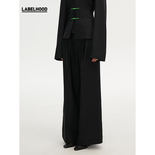 【SAMUEL GUI YANG×LABELHOOD】蕾虎合作新修身阔腿长裤 商品图0