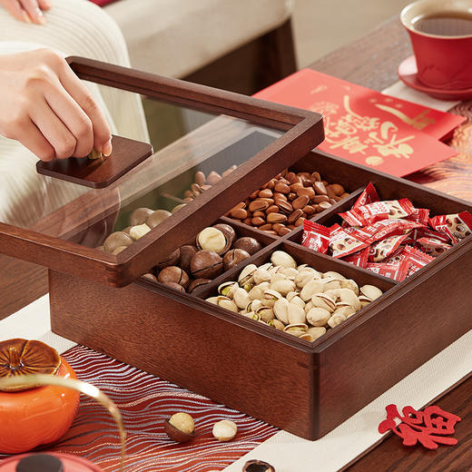 初心| 轻奢四格果盘桃花芯 商品图4