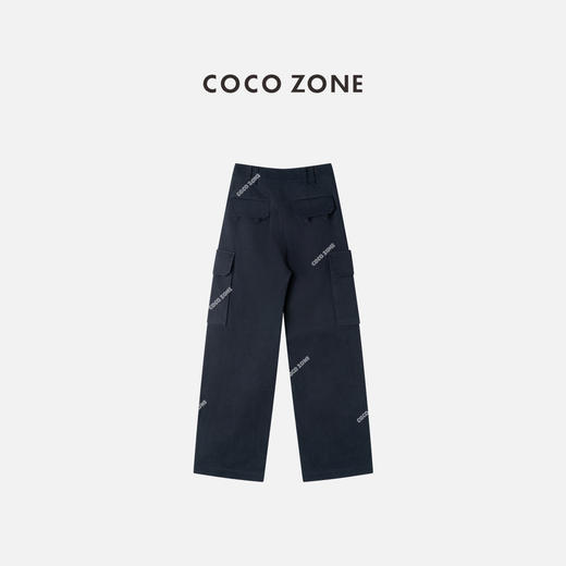 COCO ZONE 100棉复古设计感多口袋工装裤 CC1C2251 商品图1