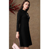 乔万尼冬季新品A字羊毛连衣裙小立领收腰显瘦中长裙ES4M459 商品缩略图2