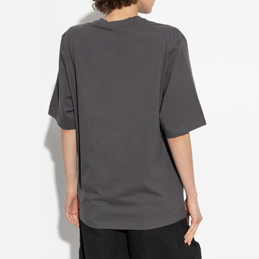 DSQUARED2 女士徽标印花棉质圆领短袖T恤 深灰色 S80GC0071 D20020 854 商品图2