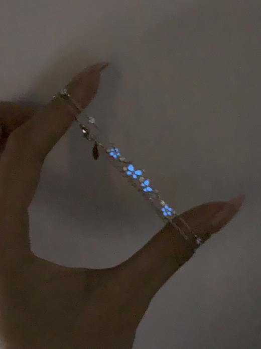 【夜光 希望之翼】卡蒂罗/KADER 闪闪蝶舞 蝶恋花 夜光蝴蝶双链 在逃公主温柔少女心森系转运上岸清冷感 商品图7