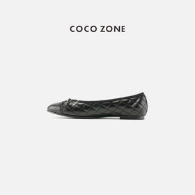 COCO ZONE 时尚浅口平底单鞋气质通勤晚晚鞋 CC2C1707